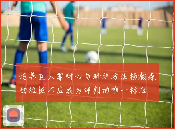 培养巨人需耐心与科学方法杨瀚森的短板不应成为评判的唯一标准